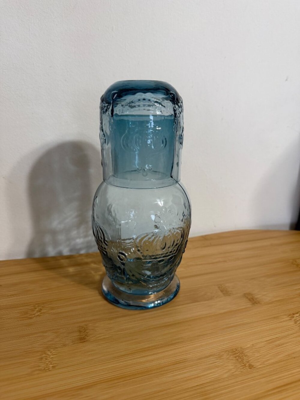 Vintage Bedside Water Glass and Carafe Set